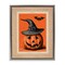 Stupell Industries Vintage Jack-o-Lantern Stamp Floating Frame, design by Arlington Prints